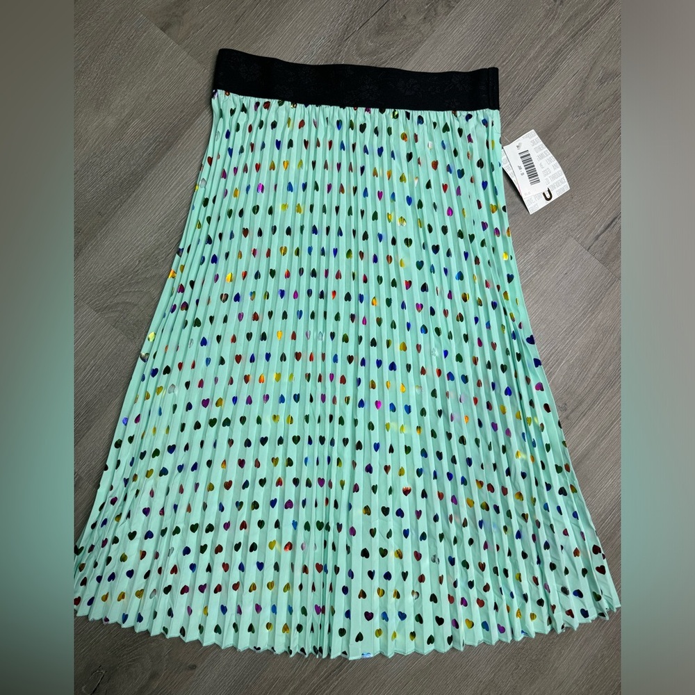BNWT LuLaRoe Elegant Jill Skirt Women’s Small S Rainbow Hearts Unicorn Rare